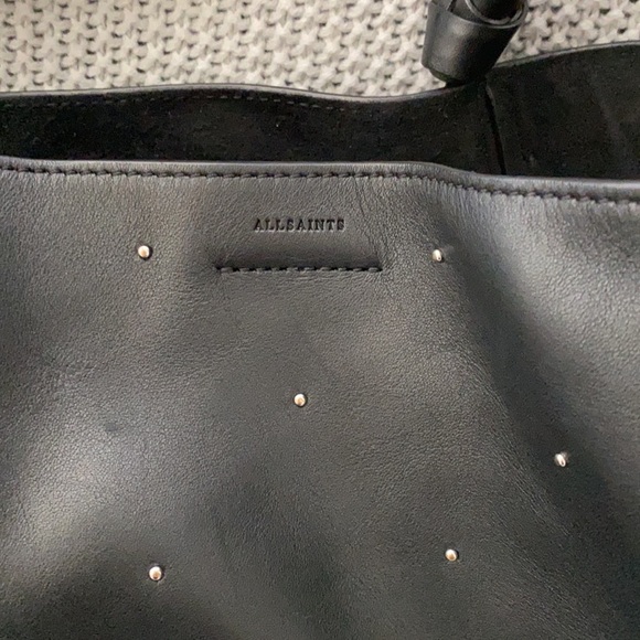 AllSaints Kathi Studded Leather Tote Bag - Picture 8 of 8